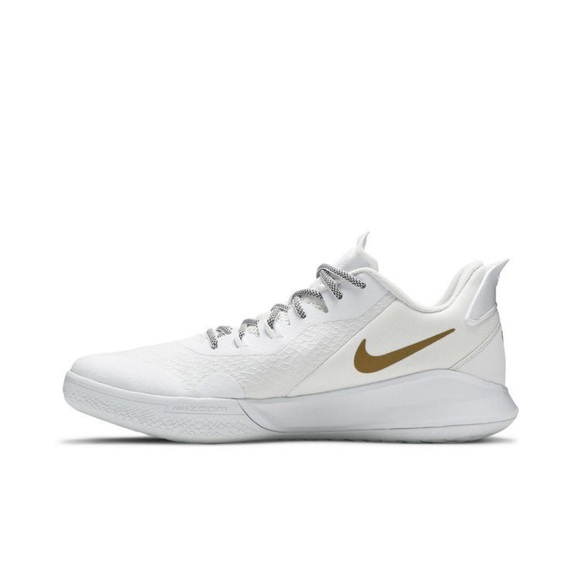 NIKE Mamba Fury White Metallic Gold Size 10.5 Men - Picture 4 of 16